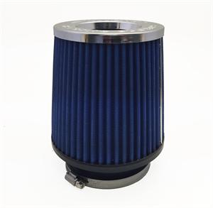 4" Cone Blue Air filter-Chrome top